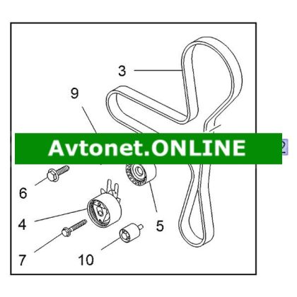 Veliki servis Opel pogonski jermeni 95526728 original