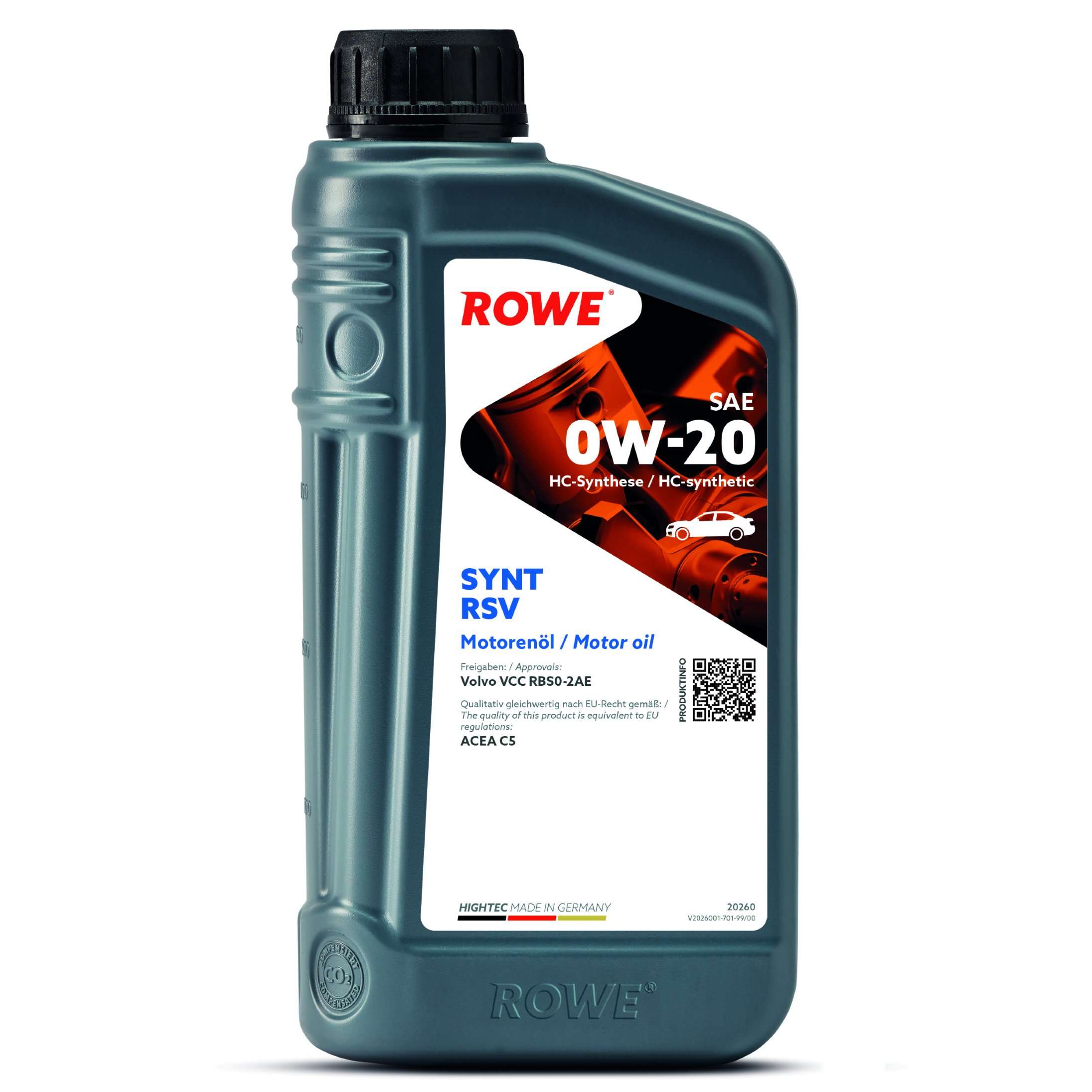 Motorno olje ROWE SYNTH-RSV 1L SAE0W-20 (20260)