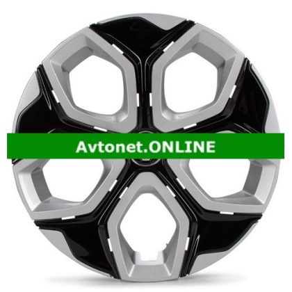 Pokrov kolesa RENAULT TWINGO-III 15 črna srebrna